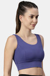 Enamor Medium Impact Sports Bra - Greek Blue — thumbnail 2